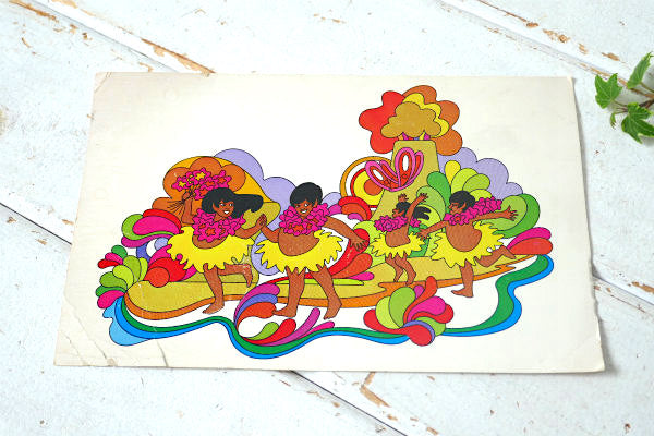 Hawaii ハワイ CONTINENTAL AIRLINES コンチネンタル エアーライン 航空 ヴィンテージ・絵葉書 ポストカード