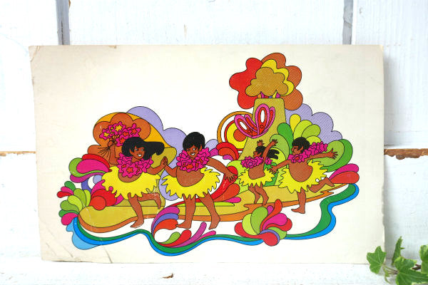 Hawaii ハワイ CONTINENTAL AIRLINES コンチネンタル エアーライン 航空 ヴィンテージ・絵葉書 ポストカード