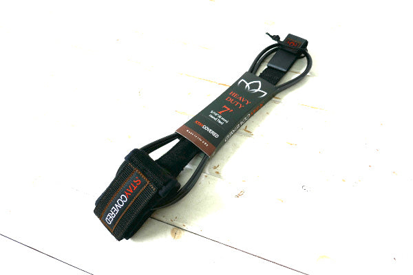 HEAVY DUTY 最強 STAY COVERED ステイカバード USA 7'HandTied リーシュ サーフィン 8ミリ