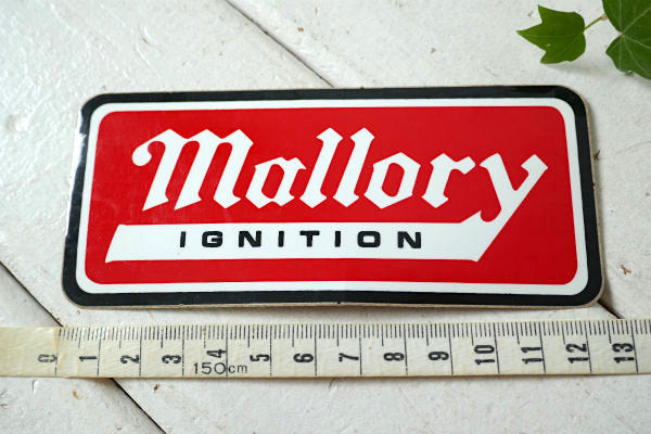 Mallory IGNITION マロリー イグニッション デッドストック ヴィンテージ ステッカー アメ車 モーターサイクル