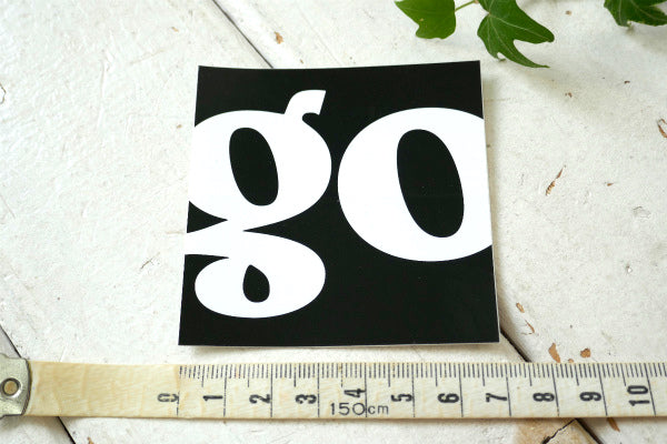 パタゴニア patagonia ブラック×ホワイト ゴー go ステッカー ブラックホール バッグ ステッカー 非売品