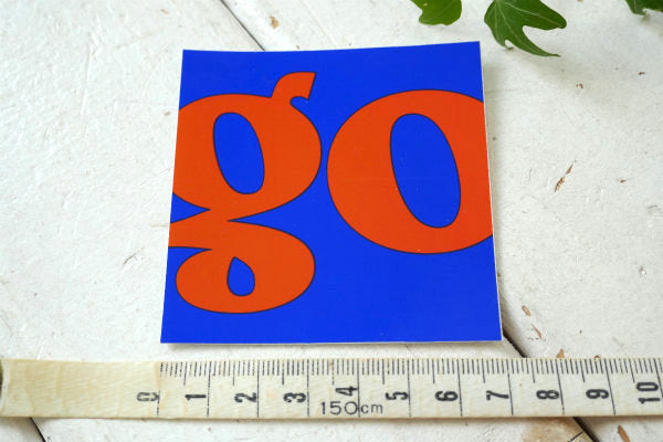 パタゴニア patagonia ブルー×オレンジ ゴー go ステッカー ブラックホール バッグ ステッカー 非売品