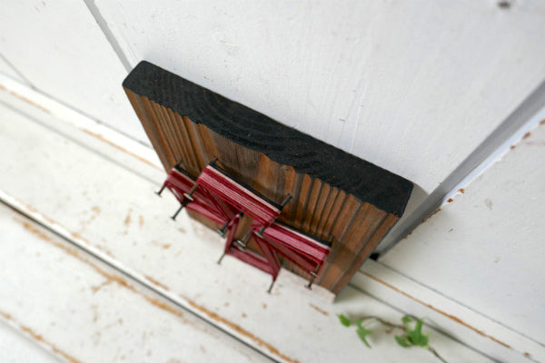 ストリングスアート ウォールデコ 木製 ヴィンテージ 十字架 クロス キリスト 聖品 聖書の言葉