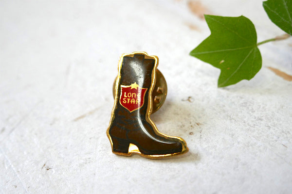 ローンスター ビール ★ LONE STAR テキサス州 ビール カウボーイブーツ アドバタイジング デッドストック ビンテージ ピンズ ピンバッジ
