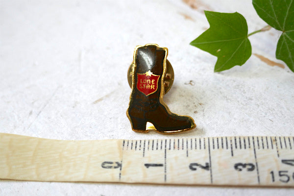 ローンスター ビール ★ LONE STAR テキサス州 ビール カウボーイブーツ アドバタイジング デッドストック ビンテージ ピンズ ピンバッジ