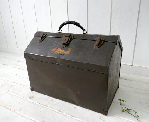 Kennedy Kits メタル製 2段式 オールド OLD ヴィテージ ツールボックス 工具箱 ブラウンカラー USA