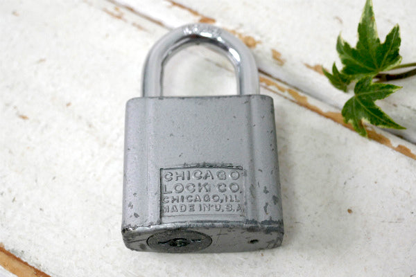 CHICAGO LOCK CO. シカゴ デッドストック ヴィンテージ 南京錠 パッドロック 真鍮鍵2本付き USA