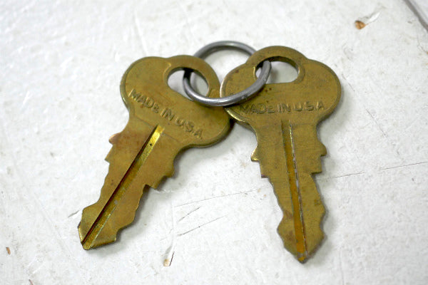 CHICAGO LOCK CO. シカゴ デッドストック ヴィンテージ 南京錠 パッドロック 真鍮鍵2本付き USA