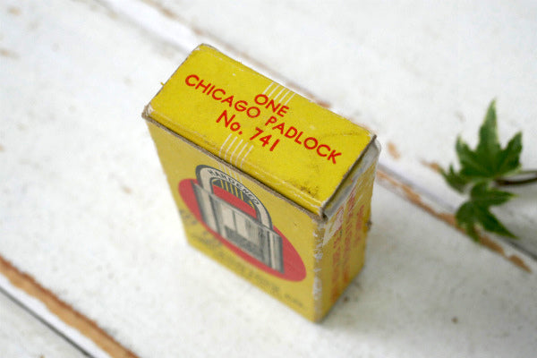 CHICAGO LOCK CO. シカゴ デッドストック ヴィンテージ 南京錠 パッドロック 真鍮鍵2本付き USA