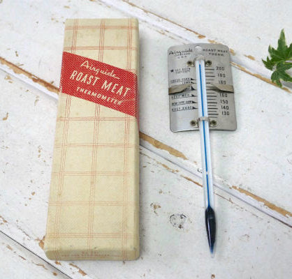 Airguide Roast Meat Thermometer 箱付き 50's ヴィンテージ 肉用 温度計 サーモメーター USA キッチン雑貨