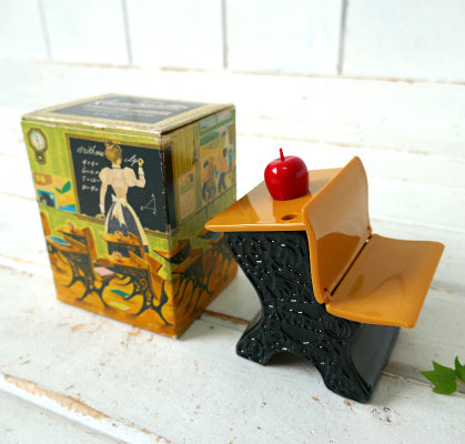 AVON スクールデスク&チェア デッドストック箱付き ガラス製 70's ヴィンテージ コロンボトル 香水瓶 アメリカ