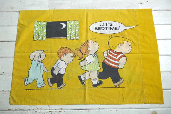 The Family Circus ファミリーサーカス アメコミ 60年代 ヴィンテージ USED ピローケース  枕カバー キャラクター USA
