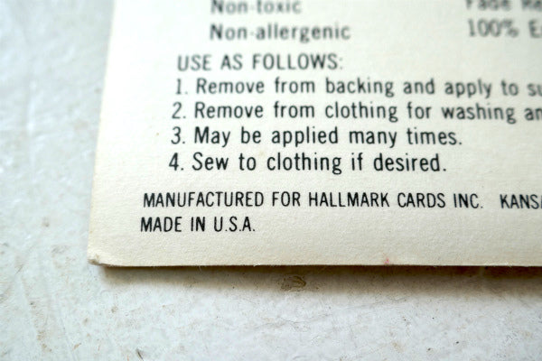 1970s・ホールマーク・スマイル・笑顔・デッドストック・ヴィンテージ・ワッペン・刺繍・USA 当時モノ