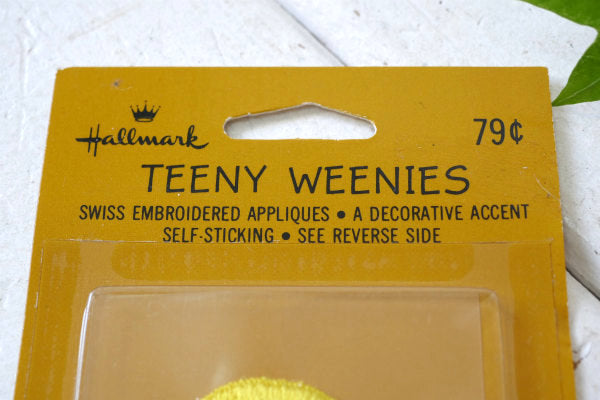 1970s・ホールマーク・個性的 スマイル・笑顔・デッドストック・ヴィンテージ・ワッペン・刺繍・USA