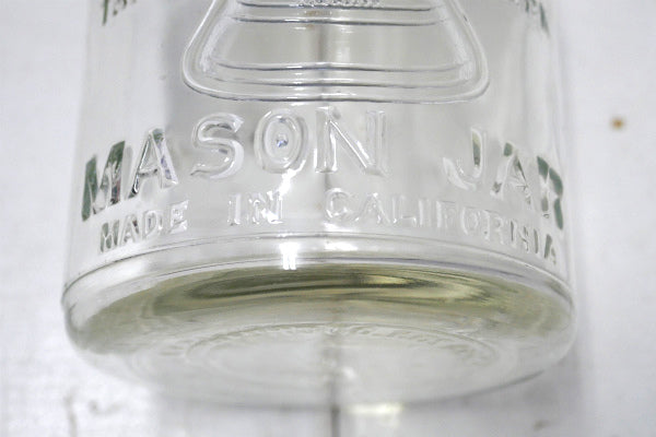 MISSION MASON  JAR California 1920's アンティーク メイソンジャー ガラス瓶 ガラスジャー 保存瓶 USA