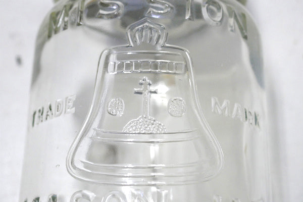 MISSION MASON  JAR California 1920's アンティーク メイソンジャー ガラス瓶 ガラスジャー 保存瓶 USA