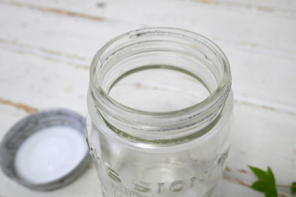 MISSION MASON  JAR California 1920's アンティーク メイソンジャー ガラス瓶 ガラスジャー 保存瓶 USA