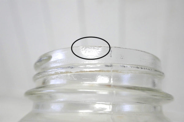 MISSION MASON  JAR California 1920's アンティーク メイソンジャー ガラス瓶 ガラスジャー 保存瓶 USA