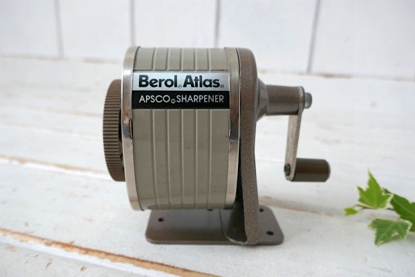 APSCO Berol Atlas メタル製 ６穴 ヴィンテージ ペンシルシャープナー 鉛筆削り ステーショナリー USA