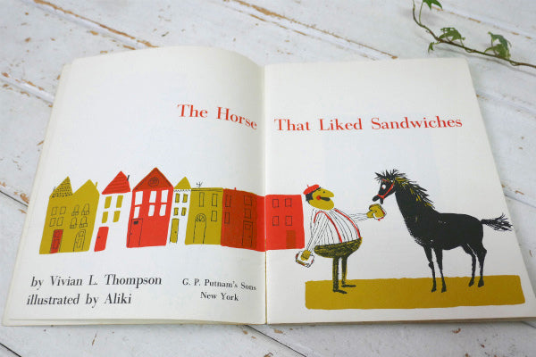 The Horse That Liked Sandwiches サンドイッチが好きだった馬 1962年 ヴィンテージ 絵本 ピクチャーブック USA