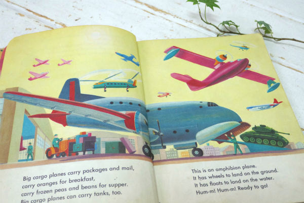 Airplanes 飛行機 1953年 ヴィンテージ 絵本 ピクチャーブック レトロ USA VINTAGE BOOK