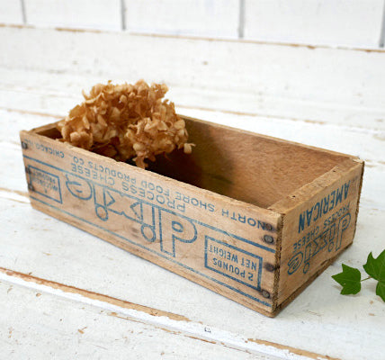 dixie Process Cheese シカゴ ヴィンテージ チーズボックス ノースショア 木箱 パッケージ キッチン USA