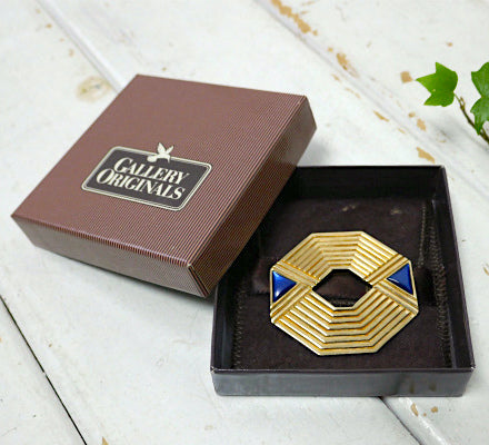 Gallery Originals AVON アールデコ 幾何学デザイン 80's ヴィンテージ ブローチ アクセサリー レトロ USA