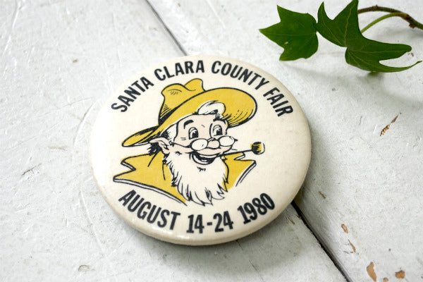 1980's カリフォルニア  サンタクララ SANTA CLARA COUNTY FAIR  ヴィンテージ 缶バッジ