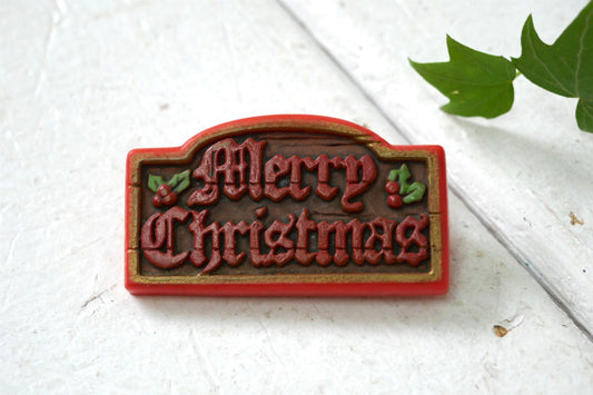 1970's Merry Christmas メリークリスマス HALLMARK ホールマーク ヴィンテージ・ブローチ USA