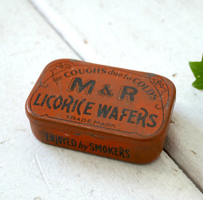 1920's M&R LICORICE 薬 ACME リコリス 甘草 アンティーク&ヴィンテージ ブリキ缶 薬局 ファーストエイド USA