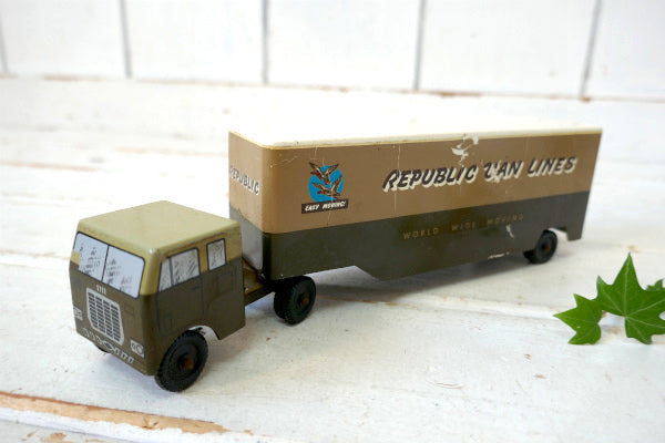Ralstoy  Republic Van Lines World Wide Moving トラック ヴィンテージ ダイキャスト ＆ トイカー おもちゃ ミニカー USA