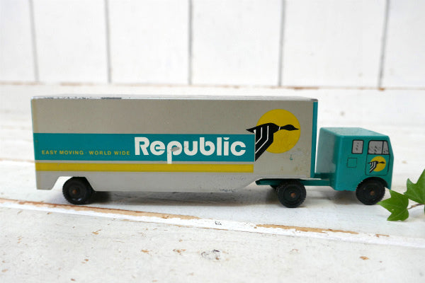 Ralstoy  Republic Easy Moving ・World Wide トラック USA ヴィンテージ ダイキャストトイカー おもちゃ ミニカー