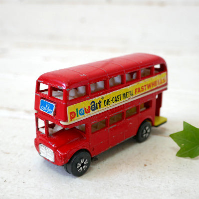 LONDON BY BUS ロンドンバス playart 英国 イギリス 2階建車両 ヴィンテージ ミニカー ブリキ自動車