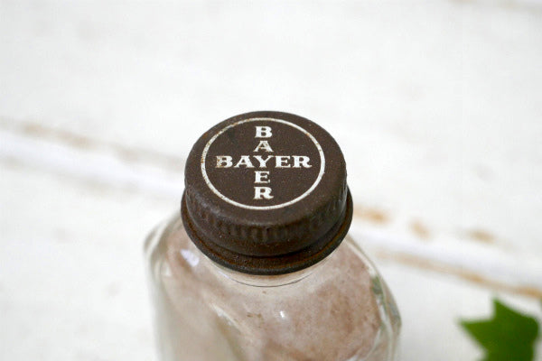 BAYER ASPIRIN エンボス アスピリン ヴィンテージ メディスンボトル 薬瓶 ファーストエイド 薬局