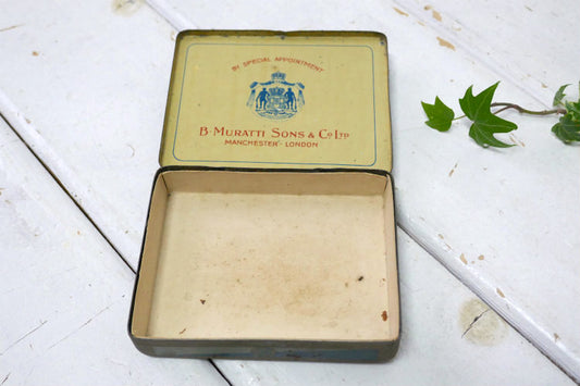 イギリス ARISTON Noblesse シガレット アンティーク OLD タバコ缶 ティン缶 小さな缶