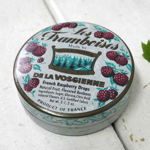 La Vosgienne フランス製 フランボワーズ ラズベリー 60's ヴィンテージ ティン缶 キャンディ缶 ボンボン 飴
