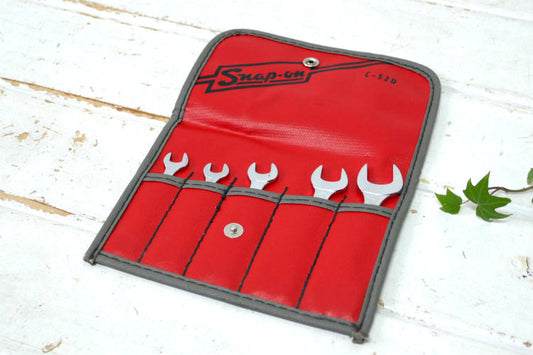 1960's Snap-on C-52D スナップオン USA 旧ロゴ ヴィンテージ・スパナ レンチ・5本セット