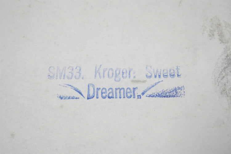 Florence Kroger リトグラフ Sweet Dreamer 赤ちゃんと子犬 50's ヴィンテージ アートプリント アートワーク 壁飾り USA