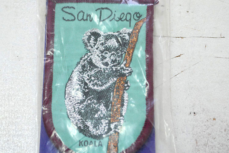 San Diego Zoo サンディエゴ動物園 コアラ スーベニア デッドストック ヴィンテージ ワッペン 刺繍ワッペン パッチ