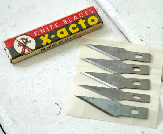 X-acto エグザクト ナイフ デッドストック ヴィンテージ 替刃 刃 ブレード パッケージ USA