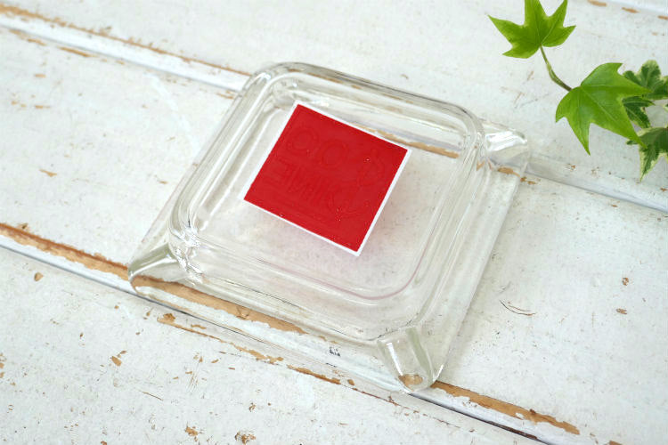 Soo Line スーライン 鉄道 ＄ ガラス製 アドバタイジング ヴィンテージ 灰皿 アシュトレイ USA