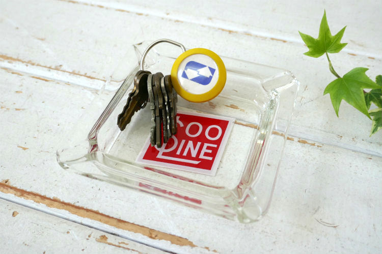 Soo Line スーライン 鉄道 ＄ ガラス製 アドバタイジング ヴィンテージ 灰皿 アシュトレイ USA