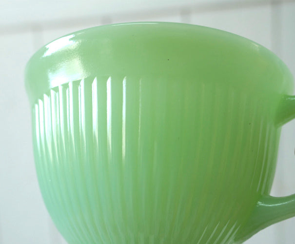 Fire King ファイヤーキング ジェダイ ジェード ヴィンテージ ジェーンレイ カップ&ソーサー 食器 美品