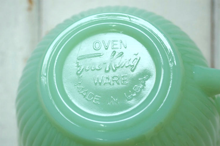 Fire King ファイヤーキング ジェダイ ジェード ヴィンテージ ジェーンレイ カップ&ソーサー 食器 美品