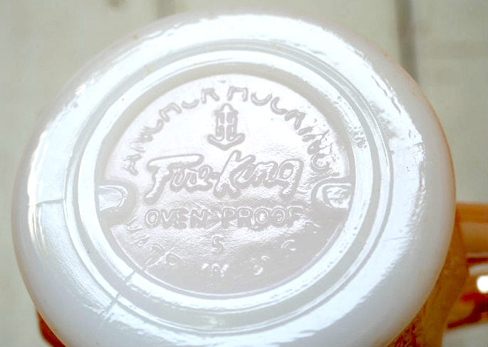 ファイヤーキング Fire King キンバリー ピーチラスター マグカップ コーヒーマグ 食器 USA