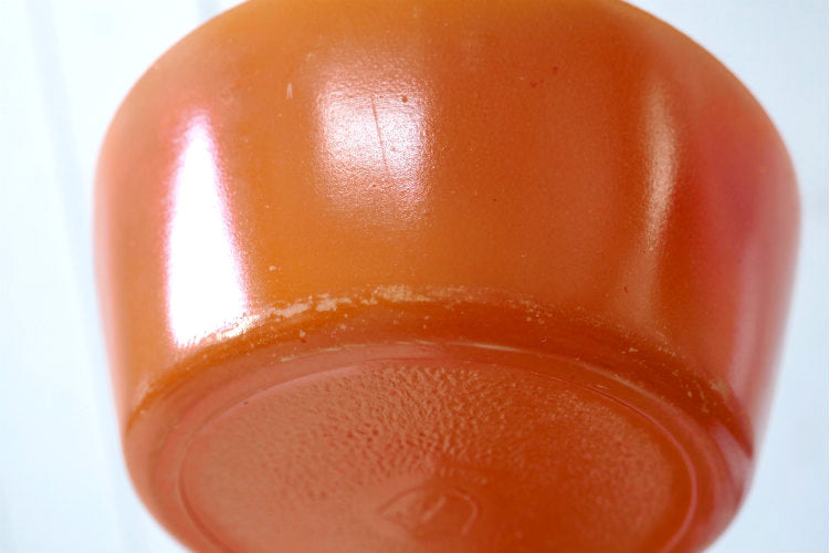フェデラル FEDERAL GLASS オレンジ 橙 ミルクガラス製 ヴィンテージ シリアルボウル 食器 USA