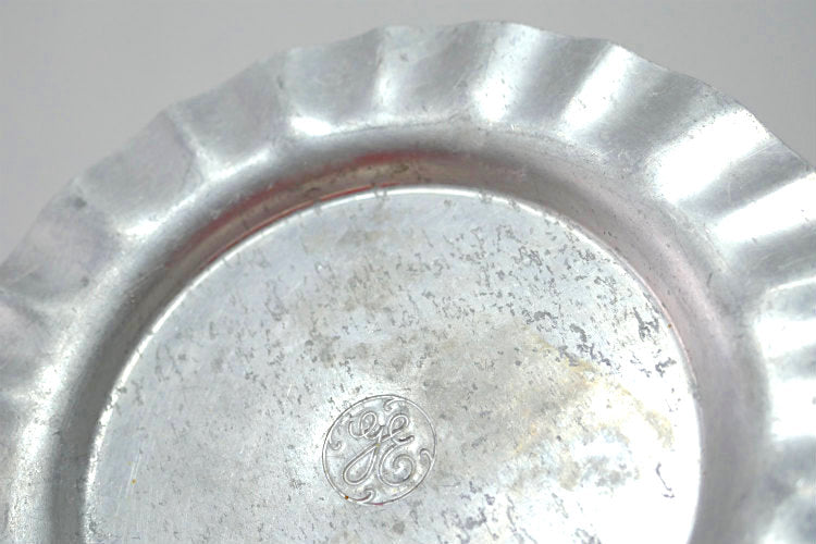 GE ゼネラル エレクトリック アドバタイジング アルミ製 ヴィンテージ プレート 灰皿 トレイ USA