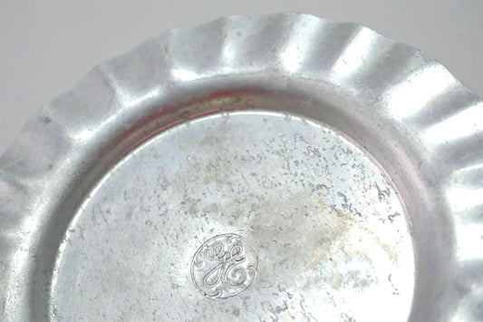 GE ゼネラル エレクトリック アドバタイジング アルミ製 ヴィンテージ プレート 灰皿 トレイ USA