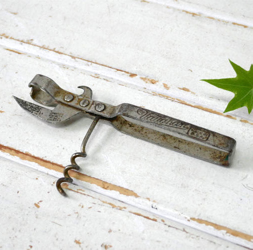 THE Vaughan  ノベルティ 1910's~ 1920's アンティーク＆ヴィンテージ ボトルオープナー 缶切り 栓抜き ワインオープナー USA