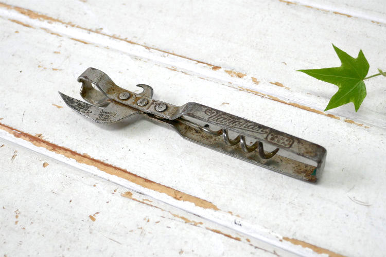 THE Vaughan  ノベルティ 1910's~ 1920's アンティーク＆ヴィンテージ ボトルオープナー 缶切り 栓抜き ワインオープナー USA